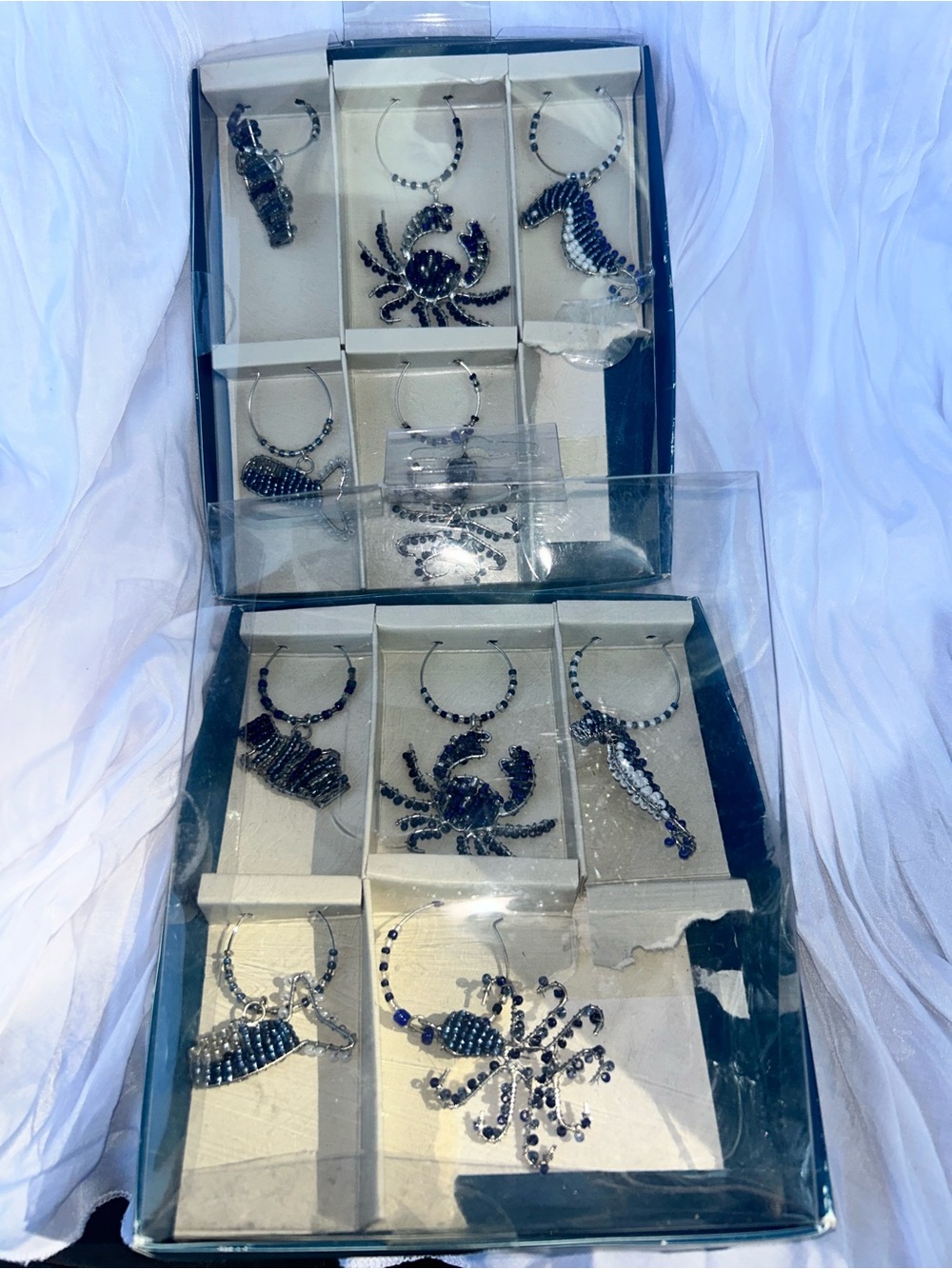 2 Pier One Imports Drink Charms, Set of 10 open boxes missing 2